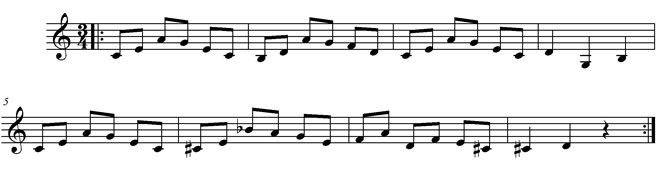 Ständig mit wachsendem Tempo zu wiederholen. Studie3
